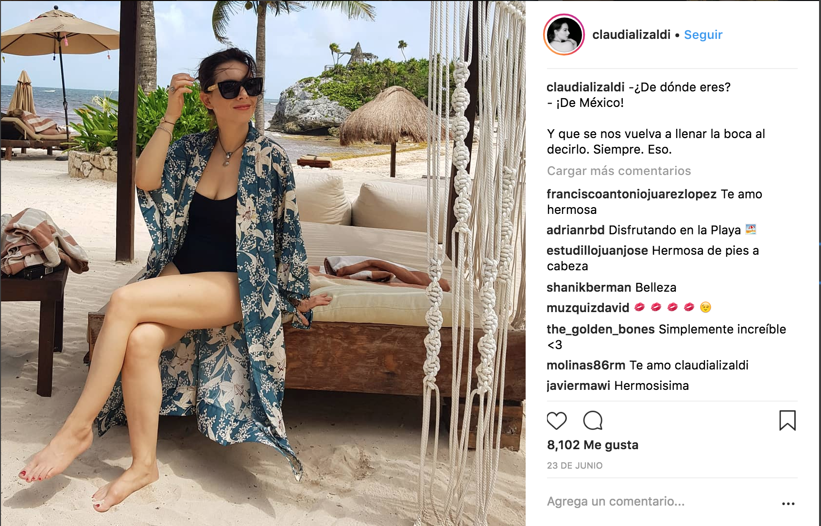 Claudia Lizaldi Provoca Suspiros Con Foto En Bikini