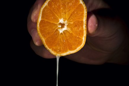 La naranja exprimida