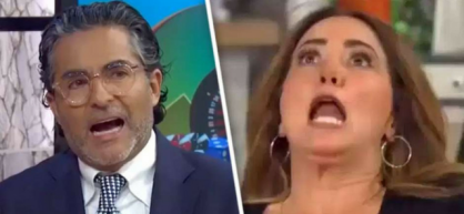 Andrea Legarreta y Raúl Araiza tuvieron un encuentro incómodo durante la programación en vivo en el programa matutino "Hoy".