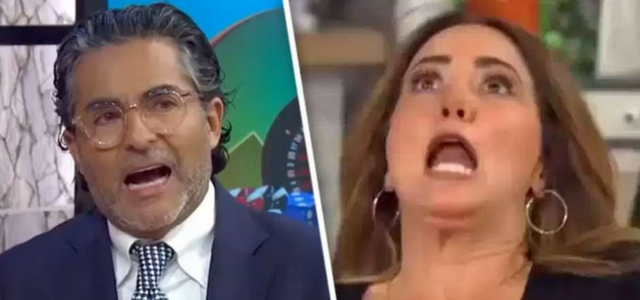 Andrea Legarreta y Raúl Araiza tuvieron un encuentro incómodo durante la programación en vivo en el programa matutino "Hoy".