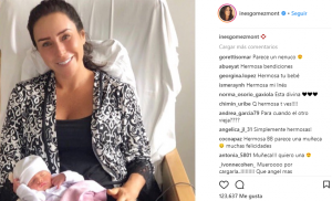 Inés Gómez Mont compartió una imagen de su tierna bebé recién nacida que derritió los corazones de sus seguidores en redes sociales.
