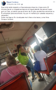 Un hombre se enamoró de una chica mientras viajaba en camión y pidió desesperadamente que lo ayudaran a encontrarla por redes sociales.