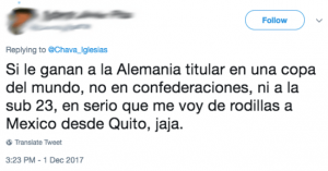 Ni Moni Vidente pudo igualar la exactitud de la predicción de este usuario en Twitter sobre la Selección Mexicana en el Mundial de Rusia 2018.