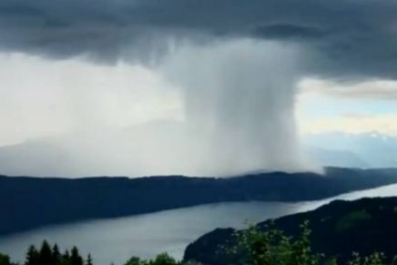 Insólita lluvia es captada en video y se vuelve viral