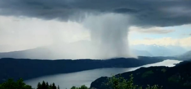 Insólita lluvia es captada en video y se vuelve viral