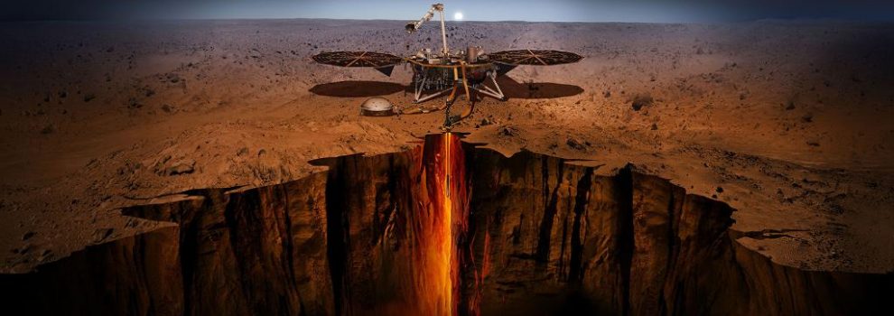 la NASA al aterrizar en Marte con la misión InSight