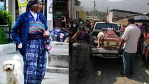 Abuelita fallece por civid-19 y su perrito la sigue hasta el final