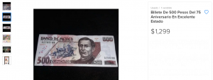 billetes de $500