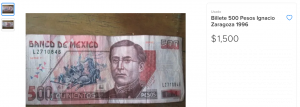 billetes de $500