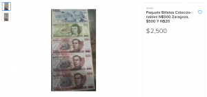 Billetes de $500