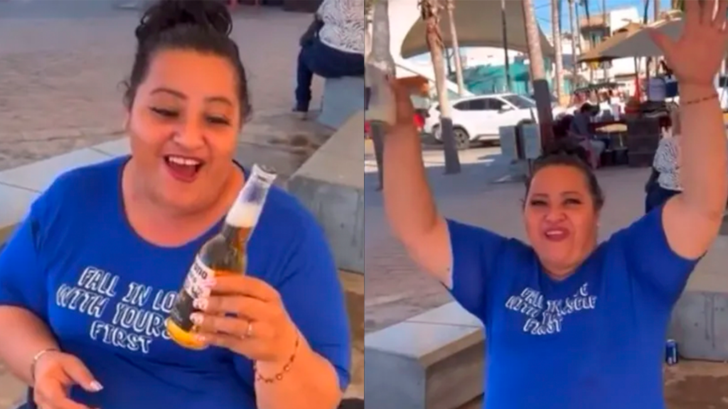 ¿ya Conoces A ”doña Chela” La Mujer Que Bebe Una Cerveza En Cuatro Segundos L Videoemk 8083