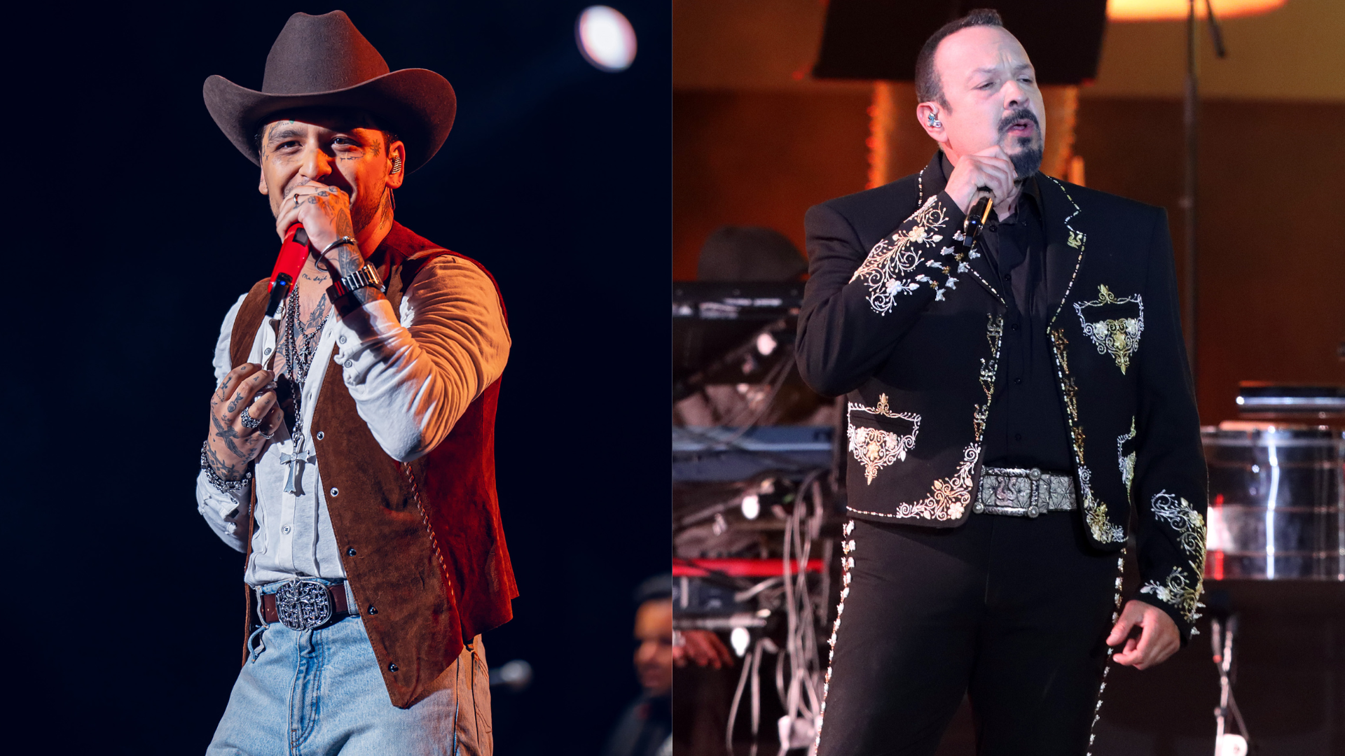 Christian Nodal y Pepe Aguilar.