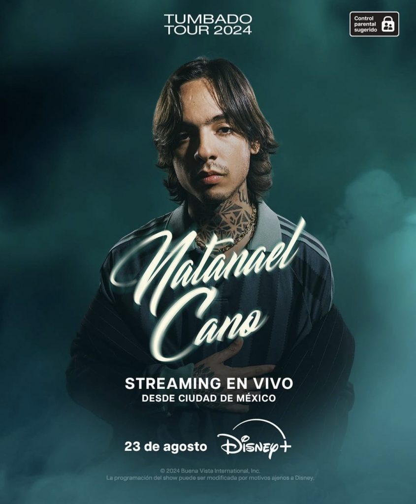 Natanael Cano anunciando su concierto que se transmitirá en vivo.