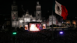 Zócalo de CDMX por el Grito.